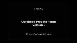 Cuyahoga County Probate Forms - Version 5