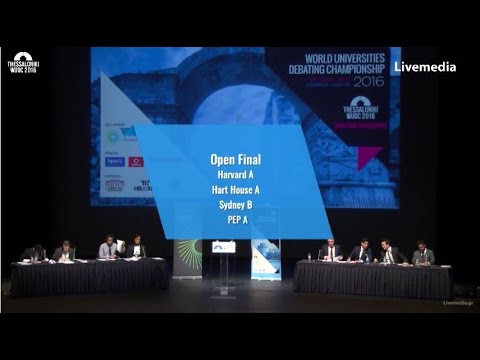 Thessaloniki WUDC 2016 - Finals | Open Final