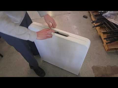 How to open a Lifetime fold in half table