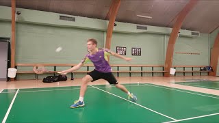 BADMINTON EXERCISE #20 - SINGLE DEFENCE - CHANGE OF DIRECTION