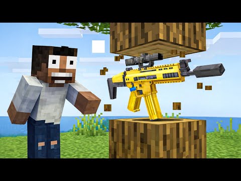 Minecraft, But Every Drop is a Gun || Minecraft Mods || Minecraft gameplay
