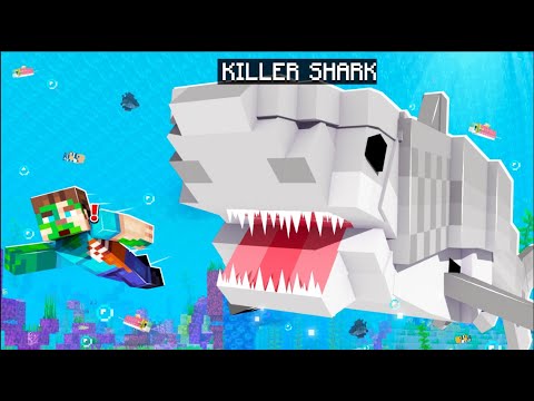A KILLER SHARK TOOK OVER MY MINECRAFT WORLD!