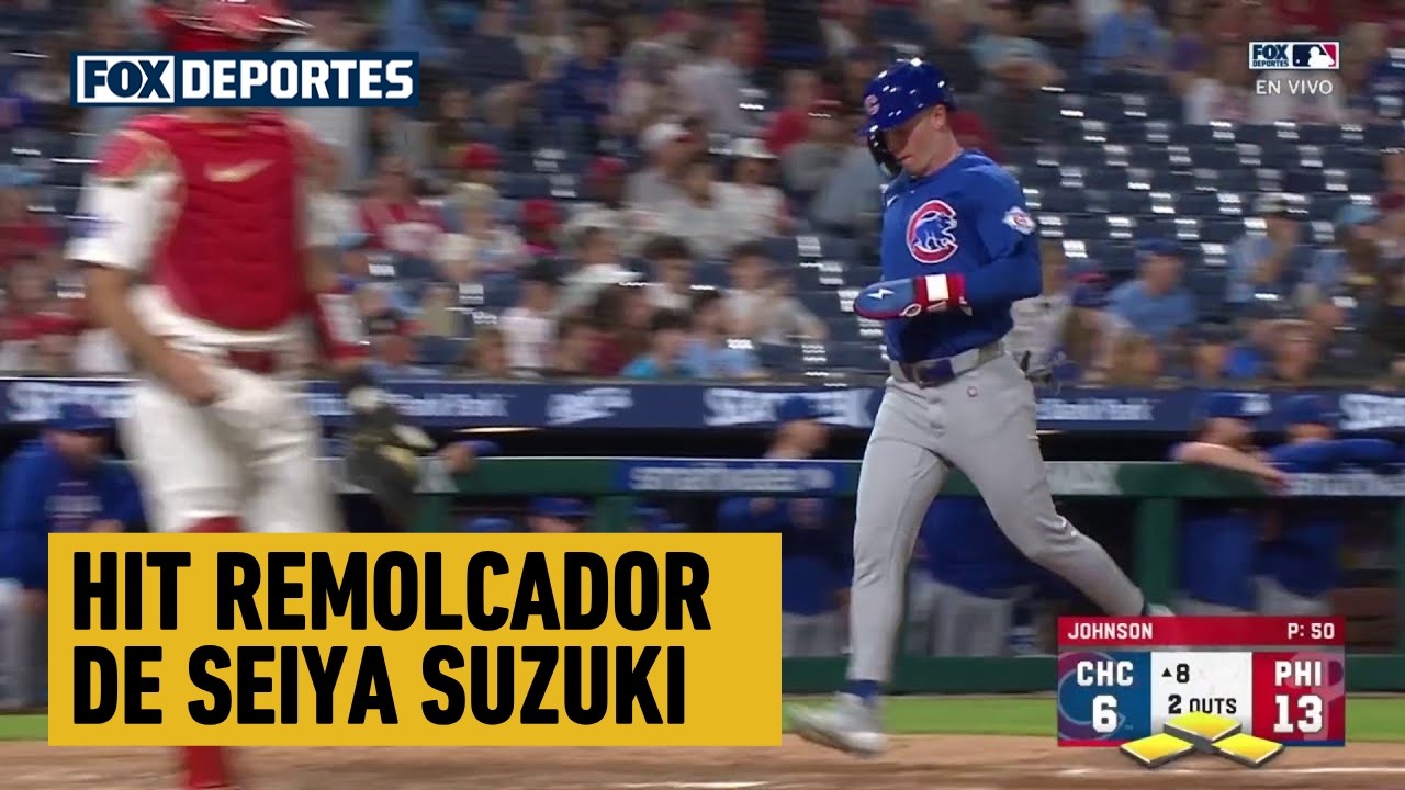 💥 HIT REMOLCADOR Seiya Suzuki | Chicago Cubs 7-13 Philadelphia Phillies | MLB 2026