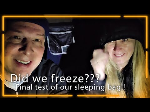 Part 2 CW 400 sleeping bag. LAST and Final Test! Did Karen stay warm? Did she freeze??