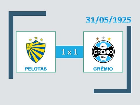 COMPACTO: Pelotas 1 x 1 Grêmio - 13/06/1925 - Amistoso (Lara em campo)