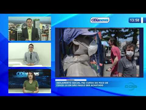 O DIA NEWS 16 04 20  Isolamento social fez curva do pico de Covid-19 em SaÌƒo Paulo ser achatada