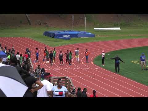 13yr Alex Richard 14.54s 100m Heat 1 Dekalb County Rec Championship 2019