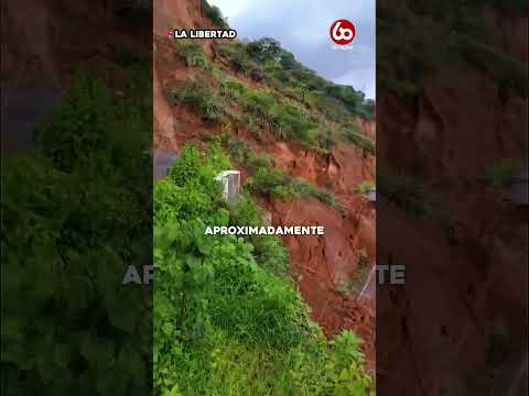 LLUVIAS ARRASAN CARRETERA EN LA LIBERTAD: 200 METROS DE VÍA COLAPSAN EN OTUZCO
