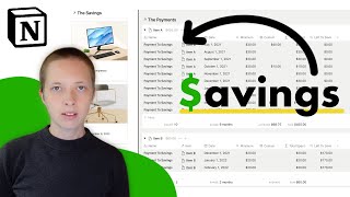  - Notion for Finance: A Savings Dashboard (Tutorial & Free Template)