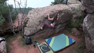 Video thumbnail de La pelotilla, 6a. Albarracín