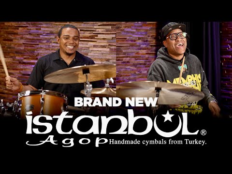 Terence F. Clark | Robinson Bridgeforth trying out the NEW Istanbul Agop cymbals.