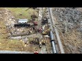 Train hit by Tornado in Madisonville Kentucky