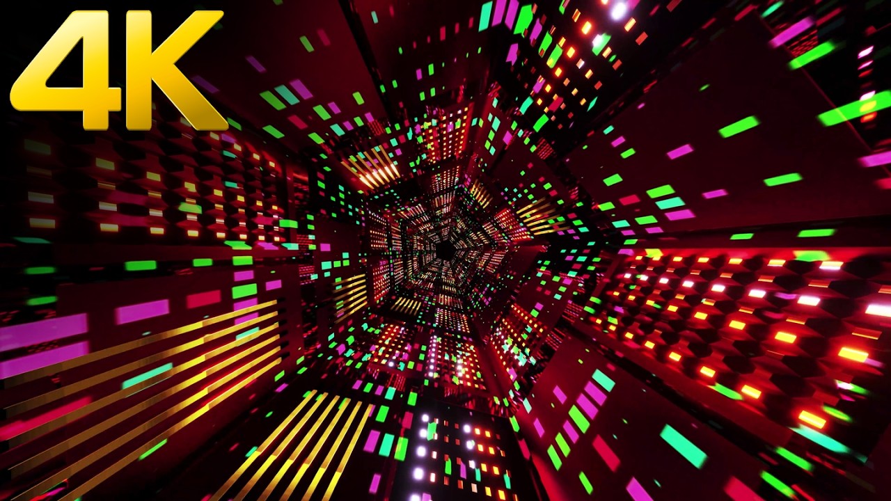 4k OLED Hexagon Screensaver || Neon Metallic Color TV Abstract background Video meditation