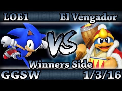 GGSW 14 - LOE1 (Diddy,Sonic) Vs. El Vengador (Cloud,DDD) Smash Wii U Winners Side - Smash 4