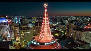 Merry Christmas from Hollywood Drone 4K Hyperlapse