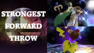 Super Smash Bros. 4 - Who has the strongest Forward Throw? (Damage)