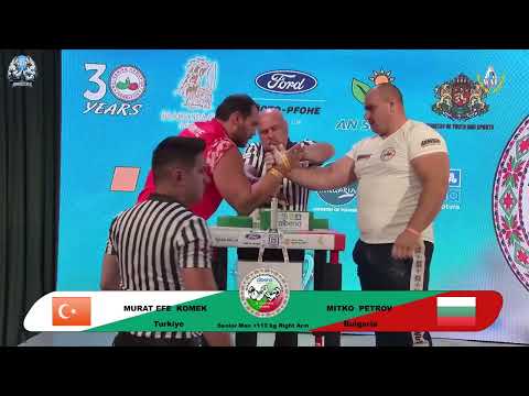 Murat Efe Komek vs Mitko Petrov | Over 110 kg | XLVI WORLD ARMWRESTLING CHAMPIONSHIP | 2025