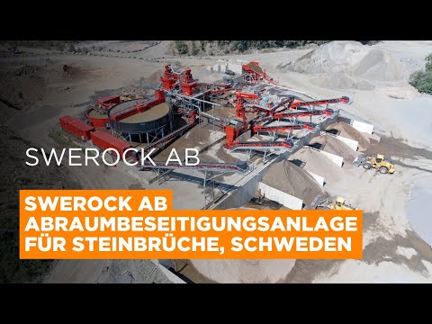 Swerock AB installiert 250 t/h CDE-Waschanlage für Abraum aus Steinbrüchen