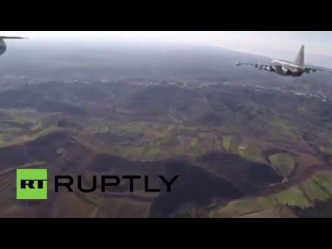 Syria: Russian jets covered by Syrian Air Force in first ever joint anti-IS raid