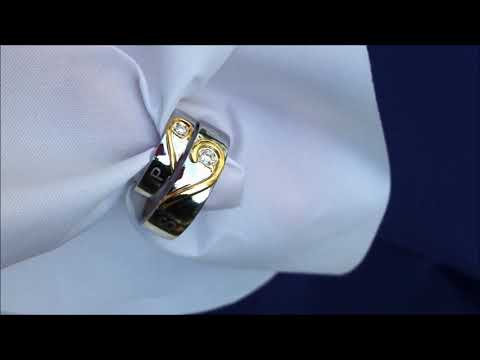 Matching Golden Heart Shape Wedding Bands from Bangkok, Thailand