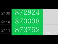 Numbers 1 To 2500000