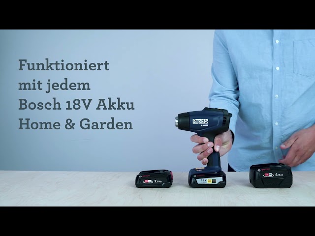 Video Teaser für Rapid Akku-Heißluftgebläse RX1000 18V P4A