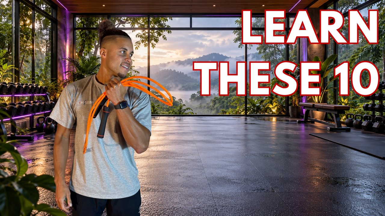 Geraldo Alken demonstrates 10 beginner jump rope footwork drills to improve timing and coordination.