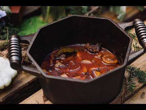 Lamb and Guinness stew with root vegetables