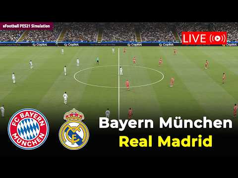 🔴Bayern München vs Real Madrid | Champions League 25/26 | eFootball PES21 Simulation
