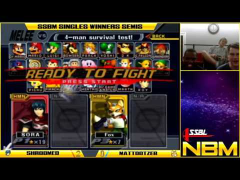 SGNC Melee Singles- Shroomed (Marth) vs MattDotZeb (Fox)