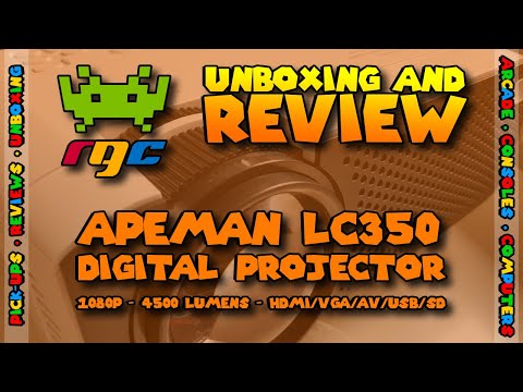 Apeman LC350 Digital Projector - Unboxing and Review - is it good enough for movies and gaming?