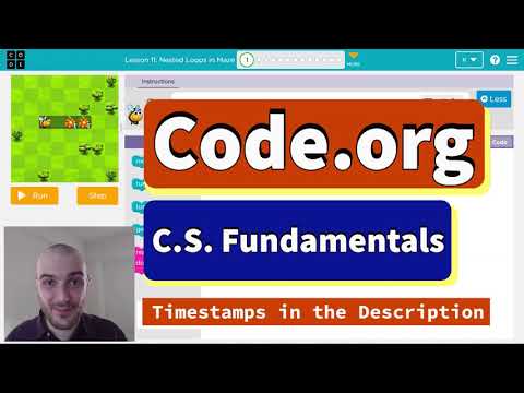 Code.org Express Course Lesson 12 Nested Loops in Maze | All Answers Explained | D Lesson 11