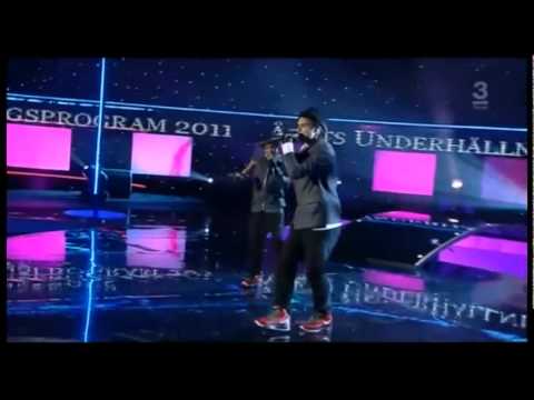 Omar Rudberg och Eric Saade 2011 Kristallen Galan tv 3