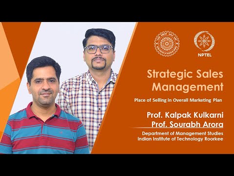 Strategic Sales Management Prof sourabh arora Prof kalpak kulkarni