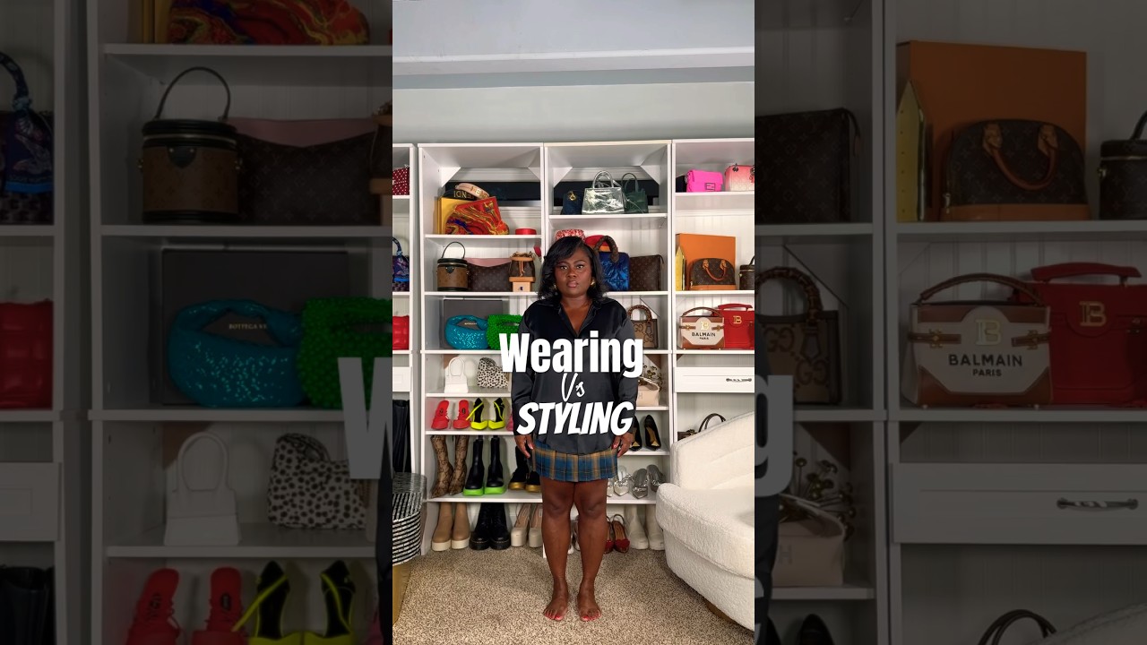 WEARING VS STYLING: How to style pleated skirt #fallfashion #miniskirt #shorts #howtostyle