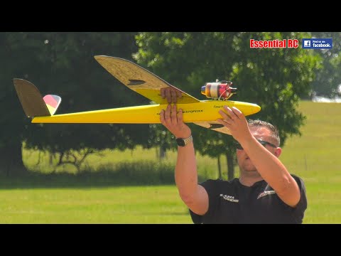 MAD SPEED ! TURBINE powered OPUS V tail RC jet glider | Az Aerosports | Weston Park 2022