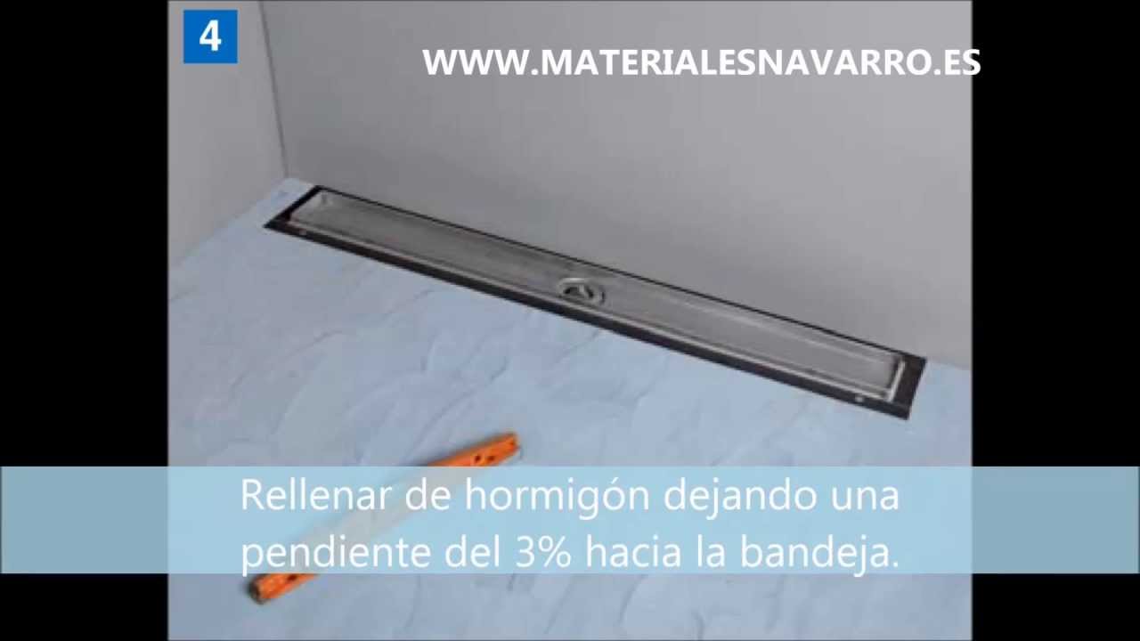 MONTAJE CANAL Y REJILLA PARA DUCHA