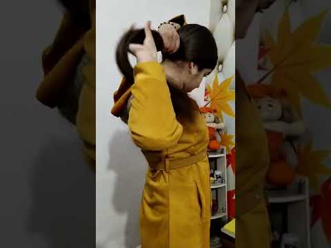 How to tie your hair while bathing after smoothening #youtubeshorts #shorts