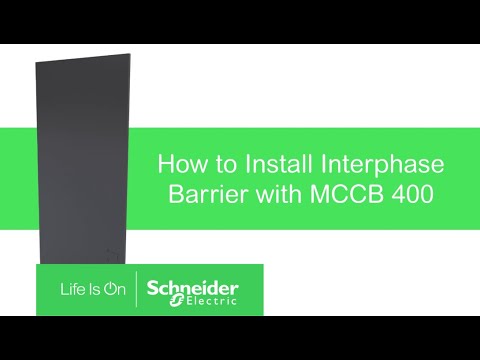 How to Install Interphase Barrier with EasyPact Solar MCCB