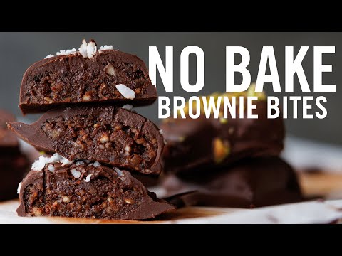 5 Ingredient Healthy Brownie Bites | NO BAKE
