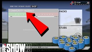 MLB The Show 19 How To Use The Community Market Starter/Beginner Guide + Buy/Sell Orders