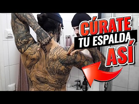 Me CURO el TATUAJE de la ESPALDA y os REVELO el MÉTODO 🤯