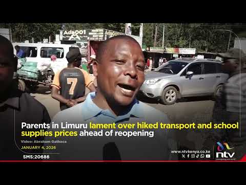 Parents in Limuru lament over hiked transport and school supplies prices ahead of reopening
