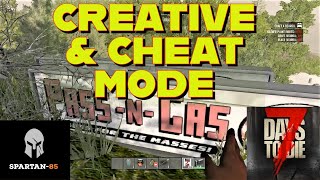 CREATIVE & CHEAT MODE TUTORIAL - Also how to set up Feral zombies mode - 7 Days to Die - Console