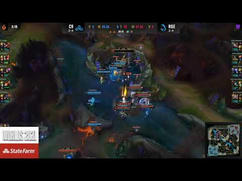 C9 VS RGE TIEBREAKER GAME! RGE GETS ACED AFTER BARON TEAMFIGHT!!