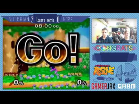 Jax Smash Weekly 1/26 - Brian(Marth) Vs nope(Fox/Marth) - Melee Losers Top 8