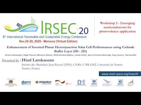 221 - Enhancement of Inverted Planar Heterojunction Solar Cell Performances