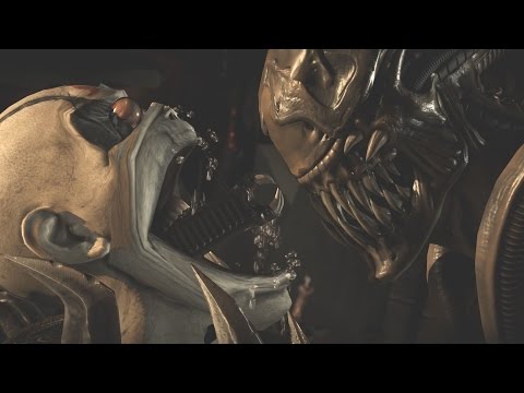 Mortal Kombat XL - Alien/Quan Chi Mesh Swap Intro, X Ray, Victory Pose, Fatalities Video