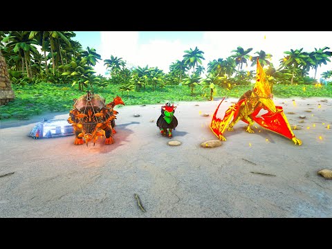 Ark Eternal #4 Taming a Elite Shinehorn and a Alpha Ptreadon