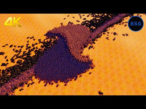 20,000 WereWolves Team vs 15,000 Vampire mutants - Ultimate Epic Battle Simulator UEBS 4K Video